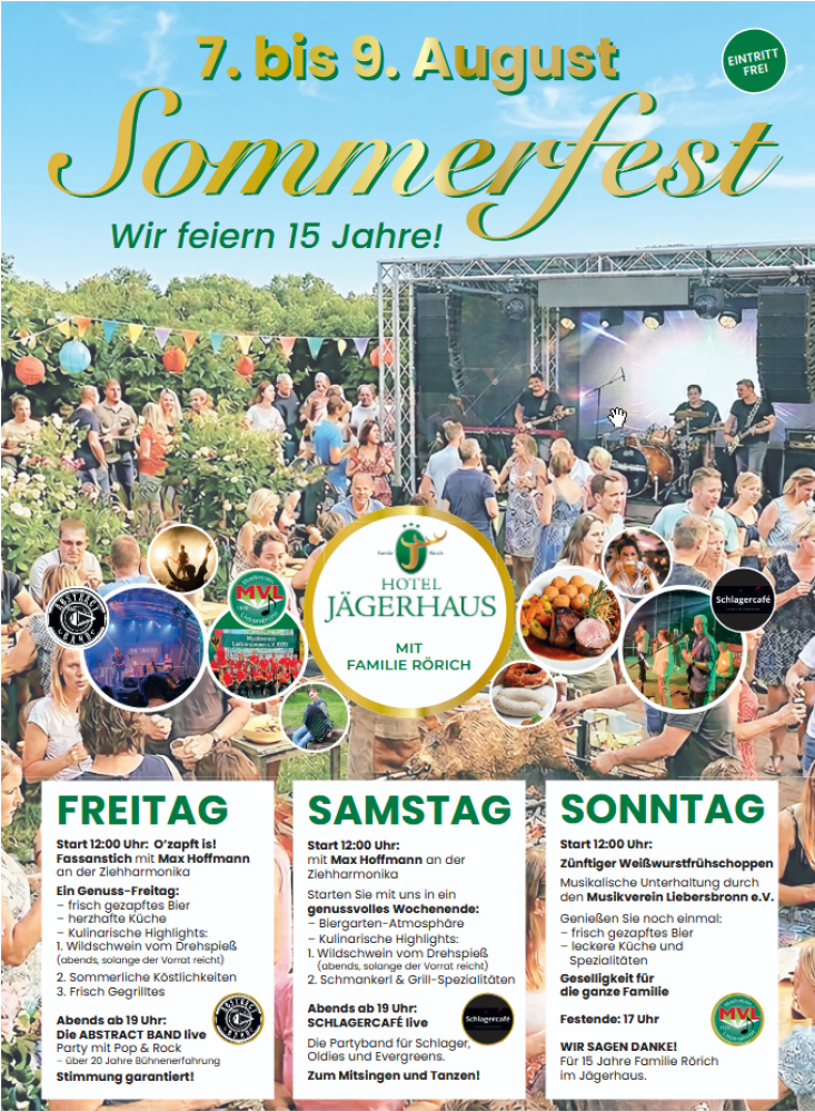 Sommerfest - wir feiern 15 Jahre